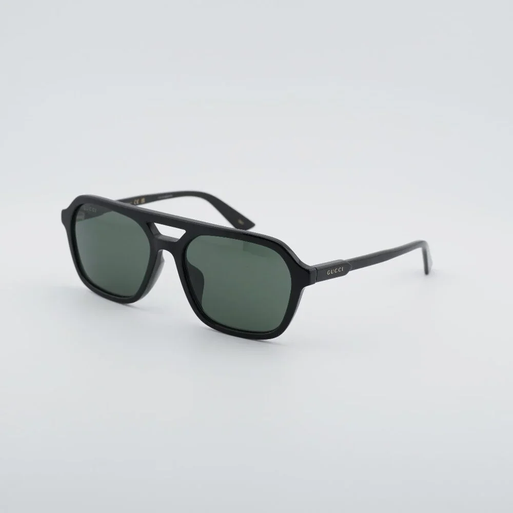 Gucci GG1823SA 001 Sunglasses Black Square Frame, Grey Lenses